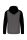 PA380 kétszínű cipzáras kapucnis kapucnis pulóver Proact, Grey Heather/Black-M