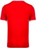 PA4000 rövid ujjú V-nyakú férfi sportpóló, kontrasztos betéttel Proact, Sporty Red/White-S