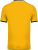 PA4000 rövid ujjú V-nyakú férfi sportpóló, kontrasztos betéttel Proact, Sporty Yellow/Black-2XL