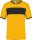 PA4000 rövid ujjú V-nyakú férfi sportpóló, kontrasztos betéttel Proact, Sporty Yellow/Black-3XL