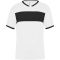 PA4000 rövid ujjú V-nyakú férfi sportpóló, kontrasztos betéttel Proact, White/Black-2XL