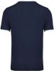 PA4001 rövid ujjú V-nyakú gyerek sportpóló, kontrasztos betéttel Proact, Sporty Navy/White-4/6