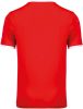 PA4001 rövid ujjú V-nyakú gyerek sportpóló, kontrasztos betéttel Proact, Sporty Red/White-8/10