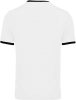 PA4001 rövid ujjú V-nyakú gyerek sportpóló, kontrasztos betéttel Proact, White/Black-4/6