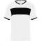 PA4001 rövid ujjú V-nyakú gyerek sportpóló, kontrasztos betéttel Proact, White/Black-6/8