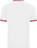 PA4001 rövid ujjú V-nyakú gyerek sportpóló, kontrasztos betéttel Proact, White/Sporty Red-6/8