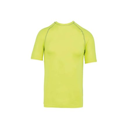 PA4007 szűk szabású unisex sztreccs surf póló Proact, Fluorescent Yellow-M
