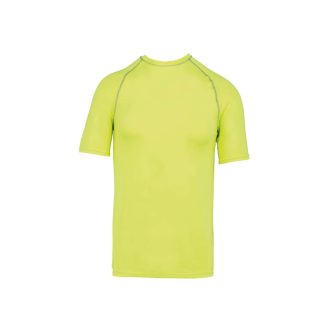   PA4007 szűk szabású unisex sztreccs surf póló Proact, Fluorescent Yellow-XS
