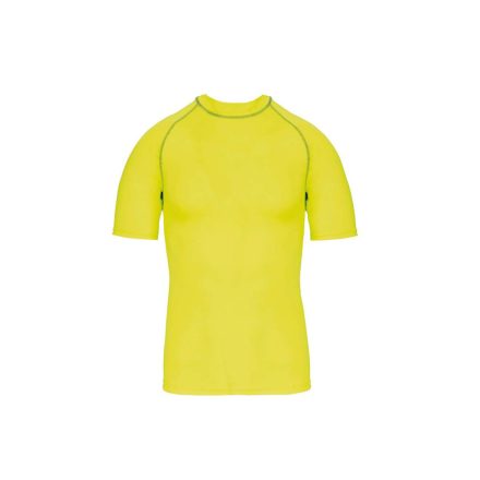 PA4008 gyerek szűk szabású sztreccs surf póló Proact, Fluorescent Yellow-12/14