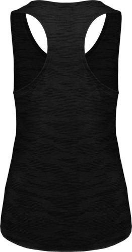 PA4009 laza szabású sporthátú ívelt aljú Női ujjatlan sportpóló Proact, Black-XS