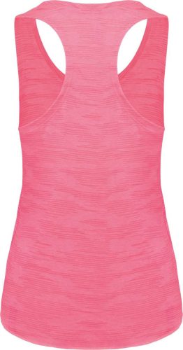 PA4009 laza szabású sporthátú ívelt aljú Női ujjatlan sportpóló Proact, Fluorescent Pink-S