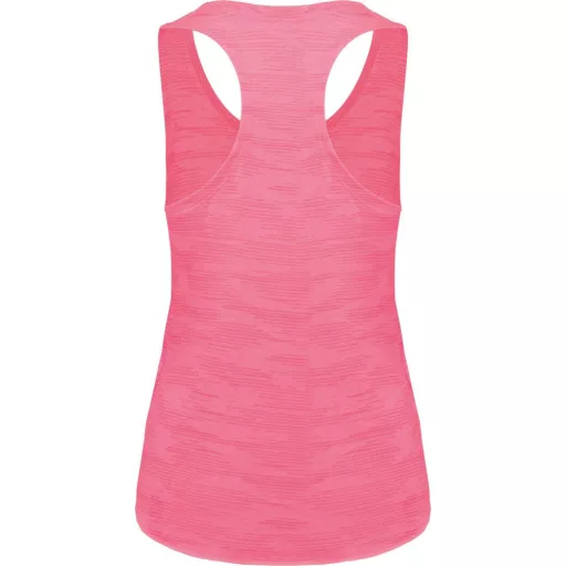 PA4009 laza szabású sporthátú ívelt aljú Női ujjatlan sportpóló Proact, Fluorescent Pink-XS