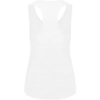   PA4009 laza szabású sporthátú ívelt aljú Női ujjatlan sportpóló Proact, White-XS