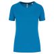 PA4013 rövid ujjú környakas Női sportpóló Proact, Aqua Blue-L