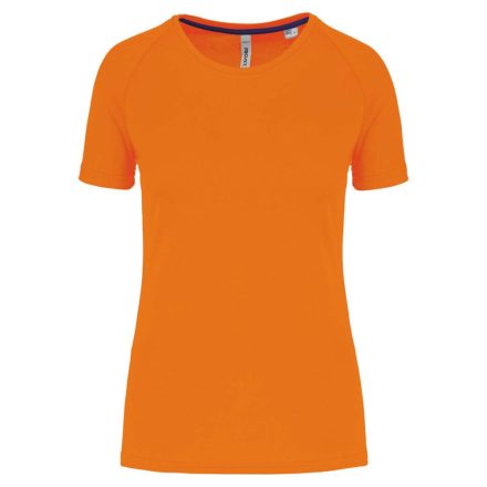 PA4013 rövid ujjú környakas Női sportpóló Proact, Fluorescent Orange-XL