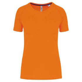   PA4013 rövid ujjú környakas Női sportpóló Proact, Fluorescent Orange-XS