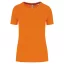 PA4013 rövid ujjú környakas Női sportpóló Proact, Fluorescent Orange-XS