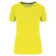PA4013 rövid ujjú környakas Női sportpóló Proact, Fluorescent Yellow-2XL