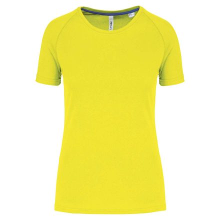 PA4013 rövid ujjú környakas Női sportpóló Proact, Fluorescent Yellow-XL