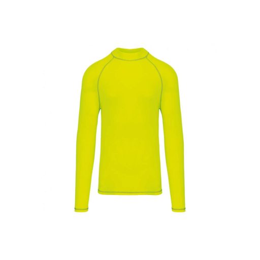 PA4017 hosszú ujjú férfi sportpóló UV védelemmel Proact, Fluorescent Yellow-S