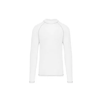   PA4017 hosszú ujjú férfi sportpóló UV védelemmel Proact, White-XS