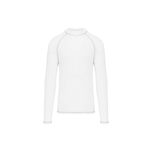 PA4017 hosszú ujjú férfi sportpóló UV védelemmel Proact, White-XS