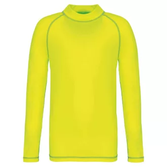   PA4018 gyerek hosszú ujjú sportpóló UV védelemmel Proact, Fluorescent Yellow-4/6