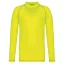 PA4018 gyerek hosszú ujjú sportpóló UV védelemmel Proact, Fluorescent Yellow-6/8