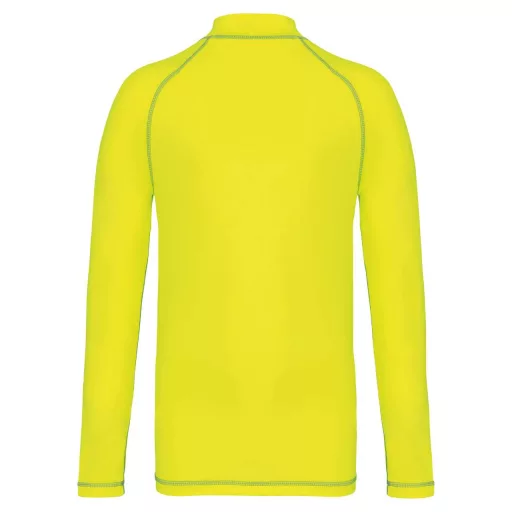 PA4018 gyerek hosszú ujjú sportpóló UV védelemmel Proact, Fluorescent Yellow-8/10