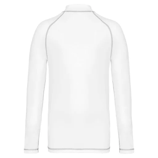 PA4018 gyerek hosszú ujjú sportpóló UV védelemmel Proact, White-6/8