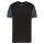 PA4023 kétszínű rövid ujjú környakas unisex sportpóló Proact, Black/Sporty Grey-L