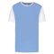 PA4023 kétszínű rövid ujjú környakas unisex sportpóló Proact, Sky Blue/White-S