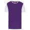 PA4023 kétszínű rövid ujjú környakas unisex sportpóló Proact, Sporty Purple/White-L