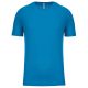 PA438 férfi környakas raglános rövid ujjú sportpóló Proact, Aqua Blue-XS