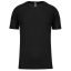 PA438 férfi környakas raglános rövid ujjú sportpóló Proact, Black-3XL