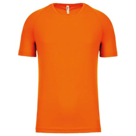 PA438 férfi környakas raglános rövid ujjú sportpóló Proact, Fluorescent Orange-XL