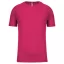 PA438 férfi környakas raglános rövid ujjú sportpóló Proact, Fuchsia-XL