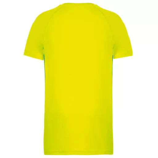 PA438 férfi környakas raglános rövid ujjú sportpóló Proact, Fluorescent Yellow-S