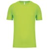 PA438 férfi környakas raglános rövid ujjú sportpóló Proact, Lime-2XL