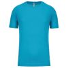 PA438 férfi környakas raglános rövid ujjú sportpóló Proact, Light Turquoise-XS