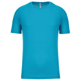   PA438 férfi környakas raglános rövid ujjú sportpóló Proact, Light Turquoise-XS