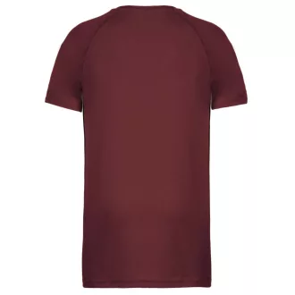   PA438 férfi környakas raglános rövid ujjú sportpóló Proact, Wine-XS