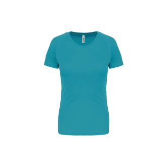   PA439 Női környakas raglános rövid ujjú sportpóló Proact, Light Turquoise-XS