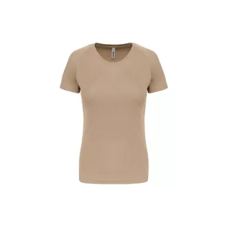   PA439 Női környakas raglános rövid ujjú sportpóló Proact, Sand-XL
