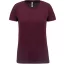 PA439 Női környakas raglános rövid ujjú sportpóló Proact, Wine-2XL