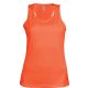 PA442 Női sporthátú ujjatlan sporttrikó Proact, Fluorescent Orange-XS