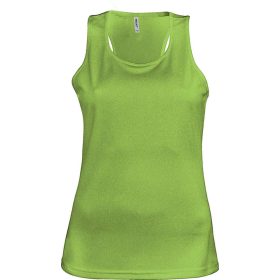 PA442 Női sporthátú ujjatlan sporttrikó Proact, Lime-XL