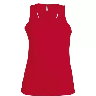 PA442 Női sporthátú ujjatlan sporttrikó Proact, Red-XL