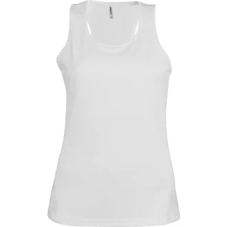 PA442 Női sporthátú ujjatlan sporttrikó Proact, White-XS