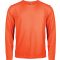 PA443 férfi hosszú ujjú kereknyakú sportpóló Proact, Fluorescent Orange-S